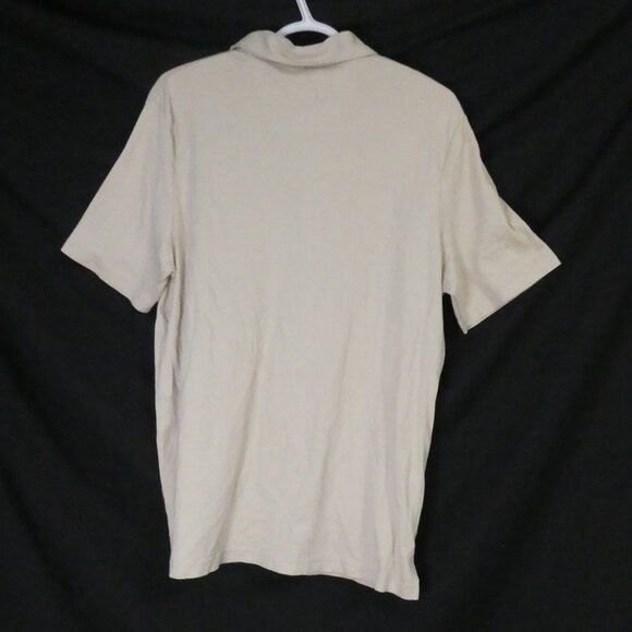 PERRY ELLIS - Luxury Prima Cotton | large | Beige Polo Shirt | Like New - Picture 2 of 12